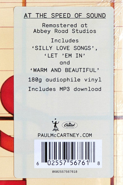 Wings At The Speed Of Sound - secondary