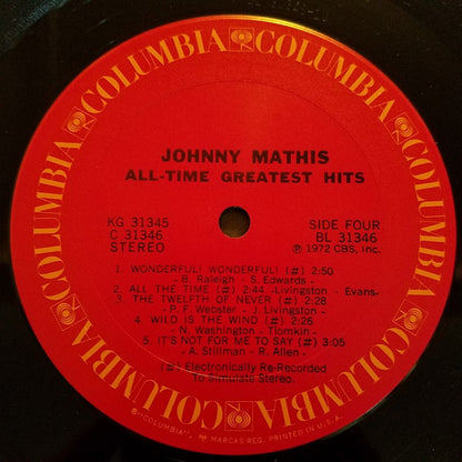 Johnny Mathis - Johnny Mathis' All-Time Greatest Hits