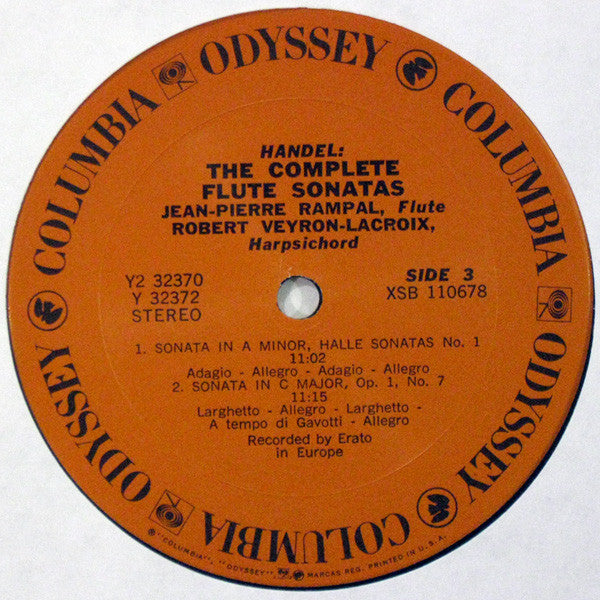 Jean-Pierre Rampal, Georg Friedrich Händel, Robert Veyron-Lacroix - Handel: The Complete Flute Sonatas