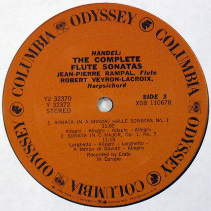 Jean-Pierre Rampal, Georg Friedrich Händel, Robert Veyron-Lacroix - Handel: The Complete Flute Sonatas