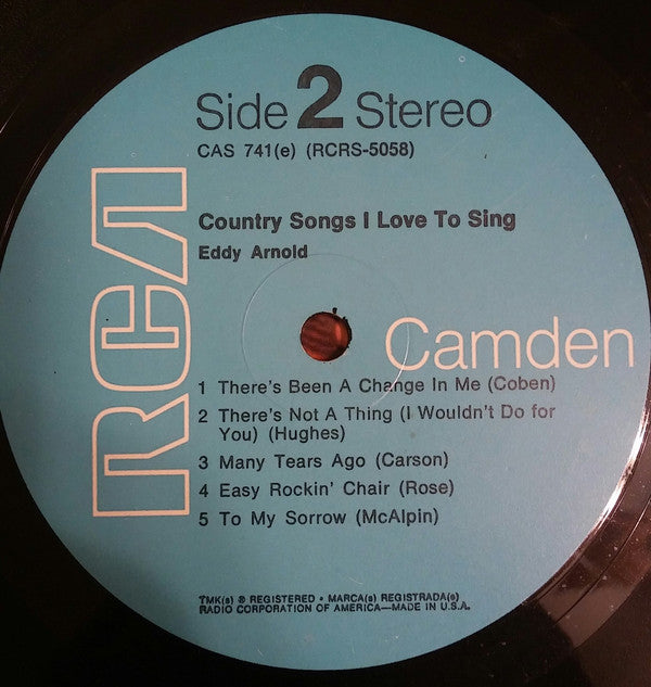 Eddy Arnold - Country Songs I Love To Sing