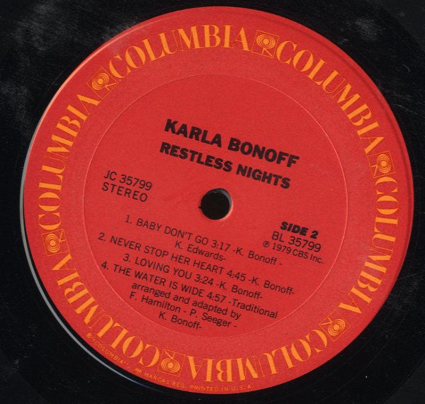 Karla Bonoff - Restless Nights