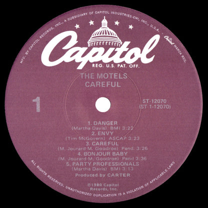 The Motels - Careful