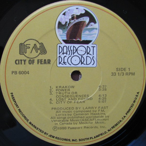 FM - City Of Fear