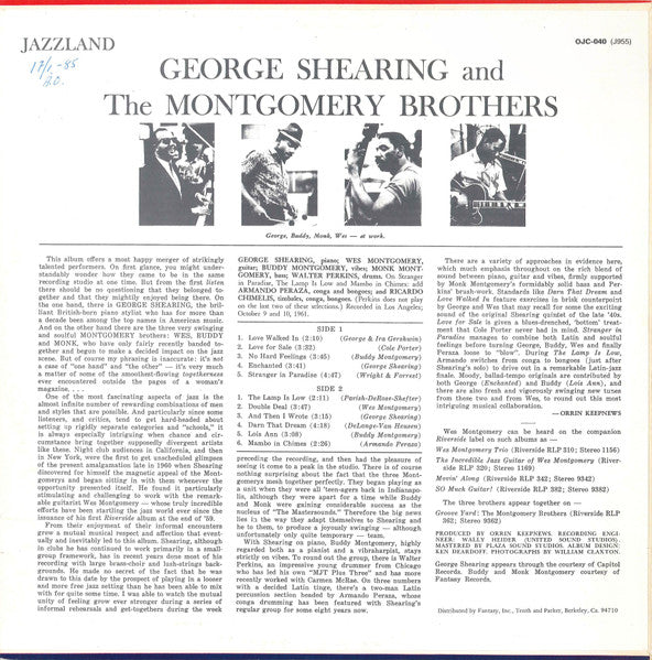 George Shearing And The Montgomery Brothers - secondary