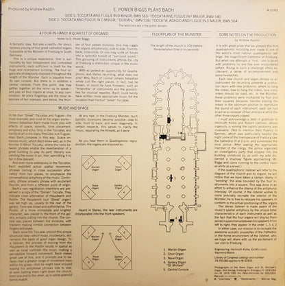 Johann Sebastian Bach, E. Power Biggs - The Four "Great" Toccatas And Fugues - The Four Antiphonal Organs Of The Cathedral Of Freiburg Played Simultaneously By