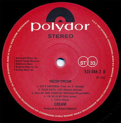 Fresh Cream - secondary