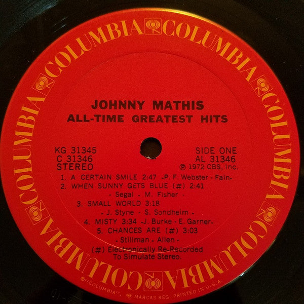 Johnny Mathis - Johnny Mathis' All-Time Greatest Hits