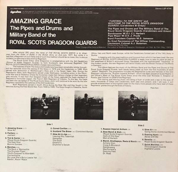 The Pipes And Drums Of The Royal Scots Dragoon Guards (Carabiniers And Greys), The Military Band Of The Royal Scots Dragoon Guards (Carabiniers And Greys) - Amazing Grace