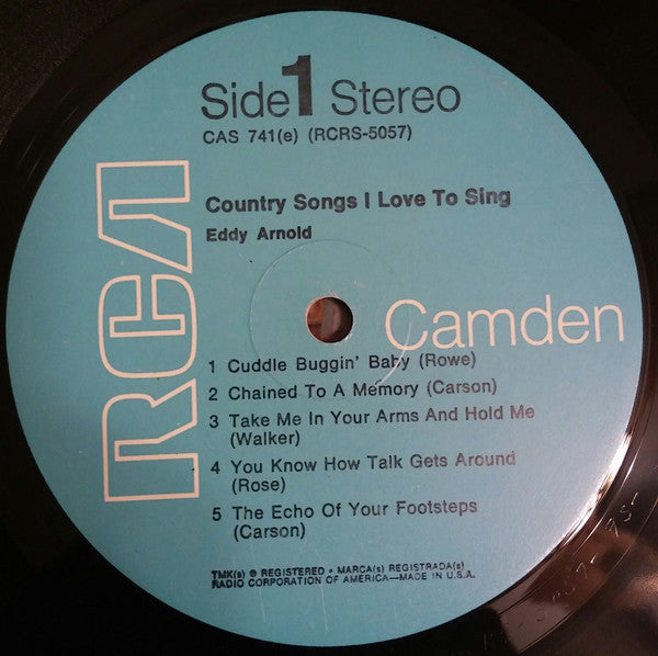 Eddy Arnold - Country Songs I Love To Sing