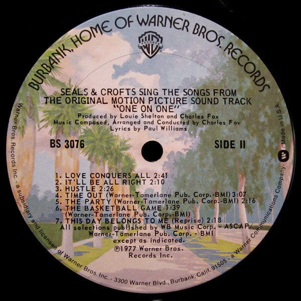 Seals & Crofts Sing The Songs From The Original Motion Picture Sound Track "One On One" - secondary