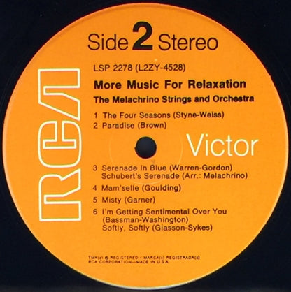 The Melachrino Strings - More Music For Relaxation