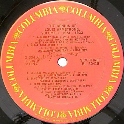The Genius Of Louis Armstrong Volume 1: 1923-1933 - secondary