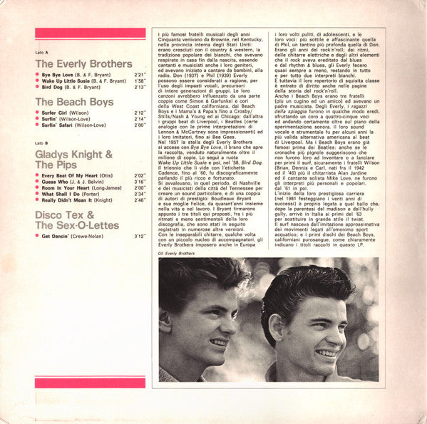 The Everly Brothers / The Beach Boys / Gladys Knight / Disco Tex - secondary