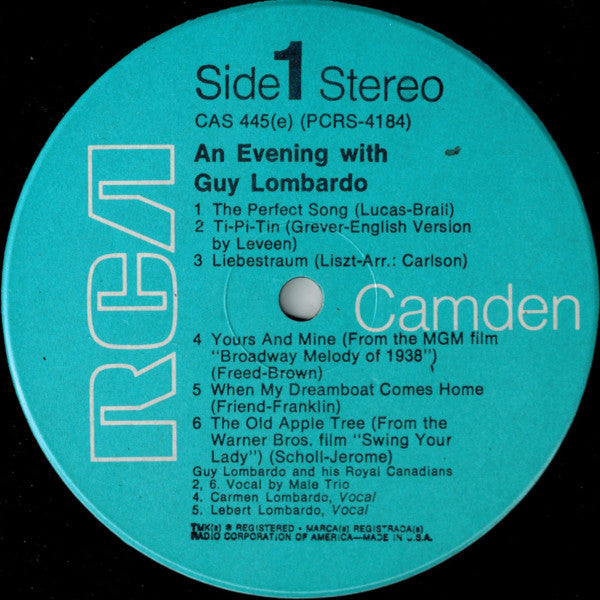 Guy Lombardo And His Royal Canadians - An Evening With Guy Lombardo