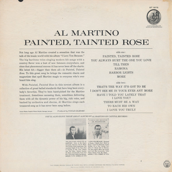 Al Martino - Painted, Tainted Rose