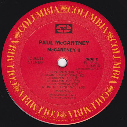 McCartney II - secondary