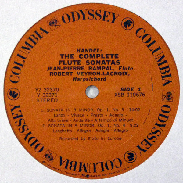 Jean-Pierre Rampal, Georg Friedrich Händel, Robert Veyron-Lacroix - Handel: The Complete Flute Sonatas