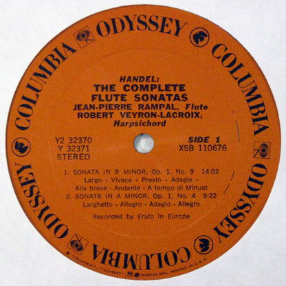 Jean-Pierre Rampal, Georg Friedrich Händel, Robert Veyron-Lacroix - Handel: The Complete Flute Sonatas