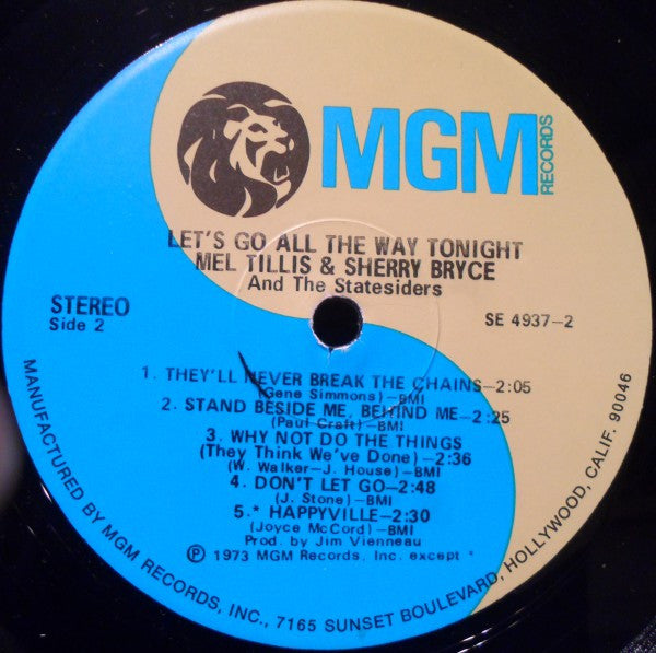 Mel Tillis, Sherry Bryce, The Statesiders - Let's Go All The Way Tonight
