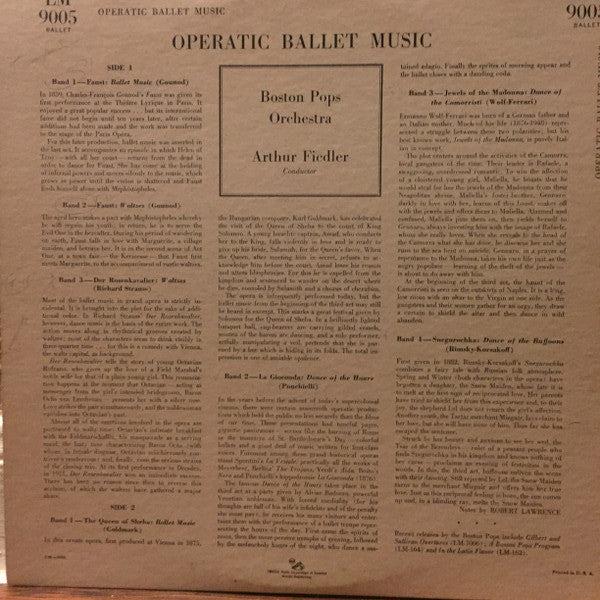 Boston Pops Orchestra, Arthur Fiedler - Operatic Ballet Music