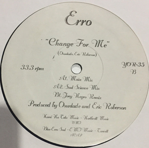 12": Erro - Change For Me