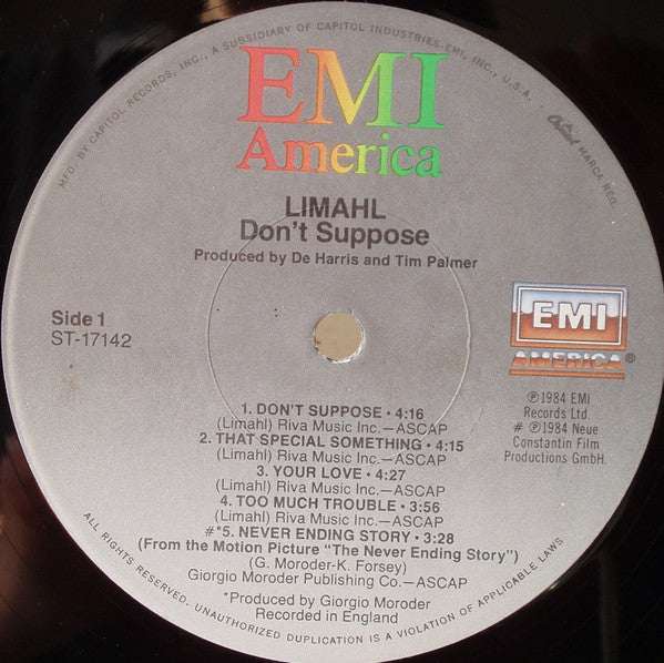 Limahl - Don't Suppose
