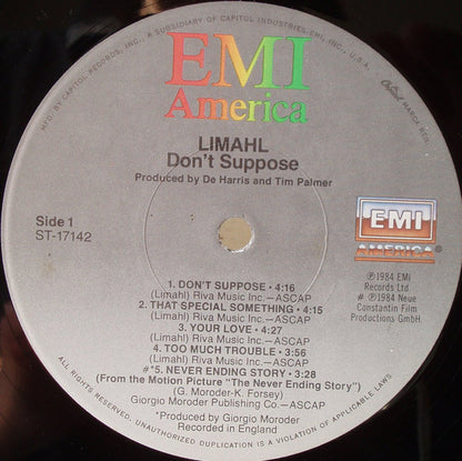 Limahl - Don't Suppose