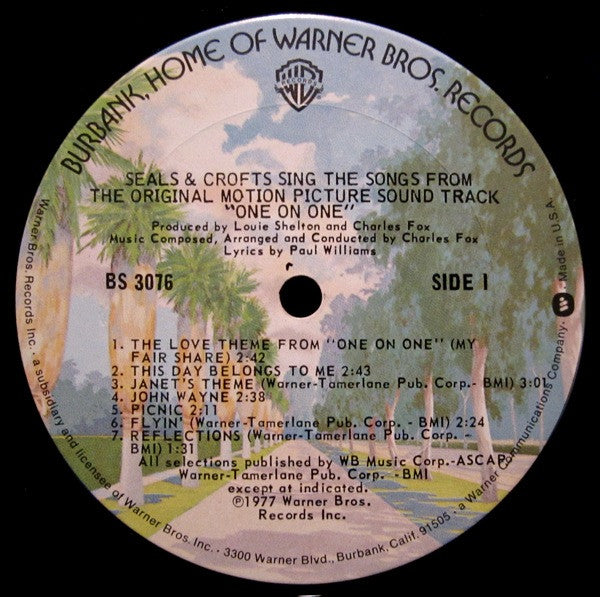 Seals & Crofts Sing The Songs From The Original Motion Picture Sound Track "One On One" - secondary
