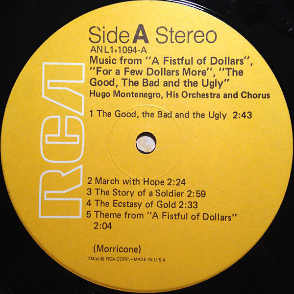 Music From "A Fistful Of Dollars", "For A Few Dollars More" & "The Good, The Bad And The Ugly" - secondary