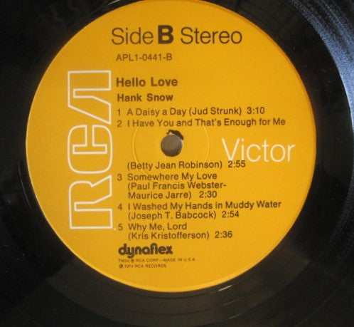 Hank Snow - Hello Love