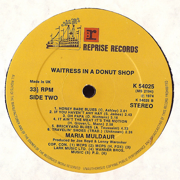 Maria Muldaur - Waitress In The Donut Shop