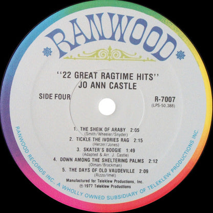 Jo Ann Castle - 22 Great Ragtime Hits