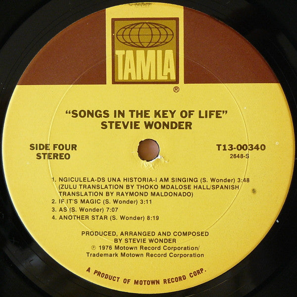 Stevie Wonder - Songs In The Key Of Life