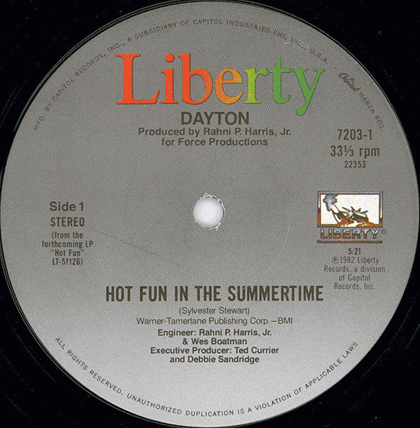 Hot Fun In The Summertime - secondary