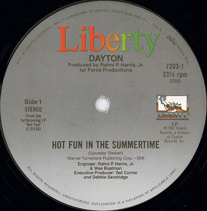 Hot Fun In The Summertime - secondary