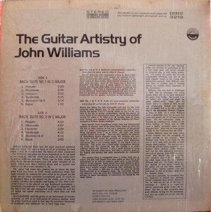 The Guitar Artistry Of John Williams - Bach Suites No. 1 In G Major & No. 3 In C Major - secondary