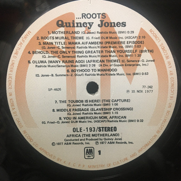 Quincy Jones - Roots - The Saga Of An American Family