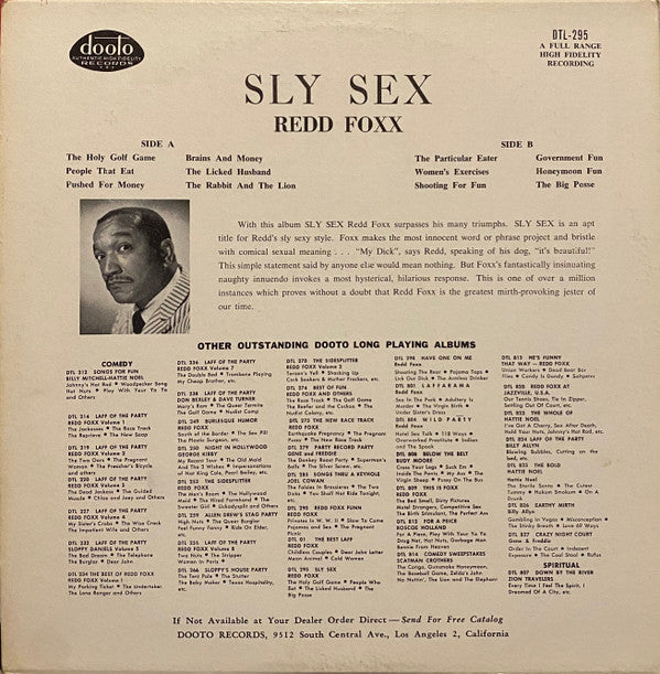 Redd Foxx - Sly Sex