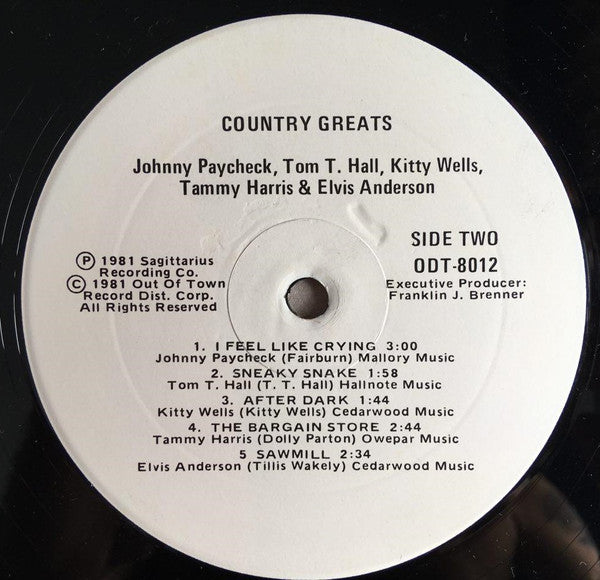 Country Greats - secondary