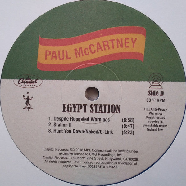 Egypt Station - secondary