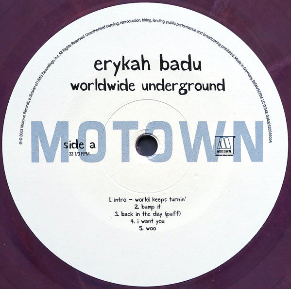 Worldwide Underground - secondary