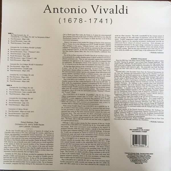 6 Flute Concerti Op. 10 • Concerto In C Minor RV 441 - secondary