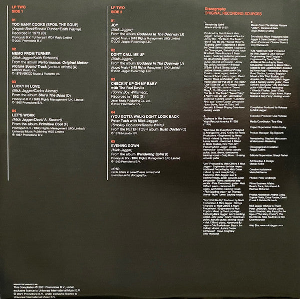 The Very Best Of Mick Jagger - secondary