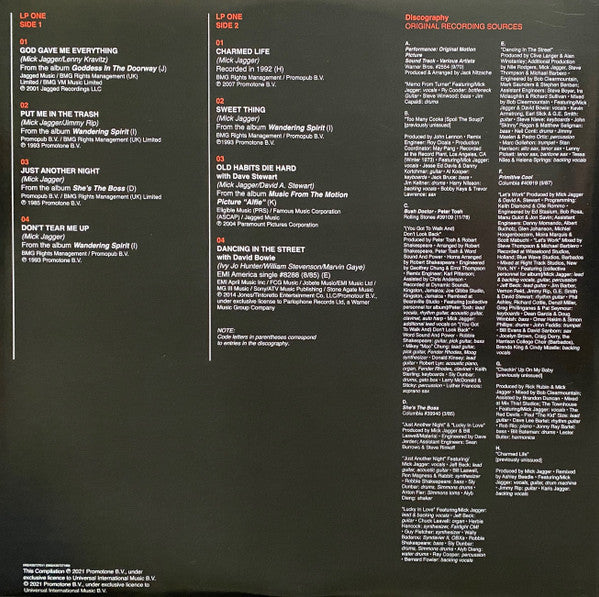 The Very Best Of Mick Jagger - secondary