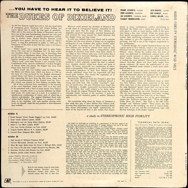 The Dukes Of Dixieland...You Have To Hear It To Believe It - secondary