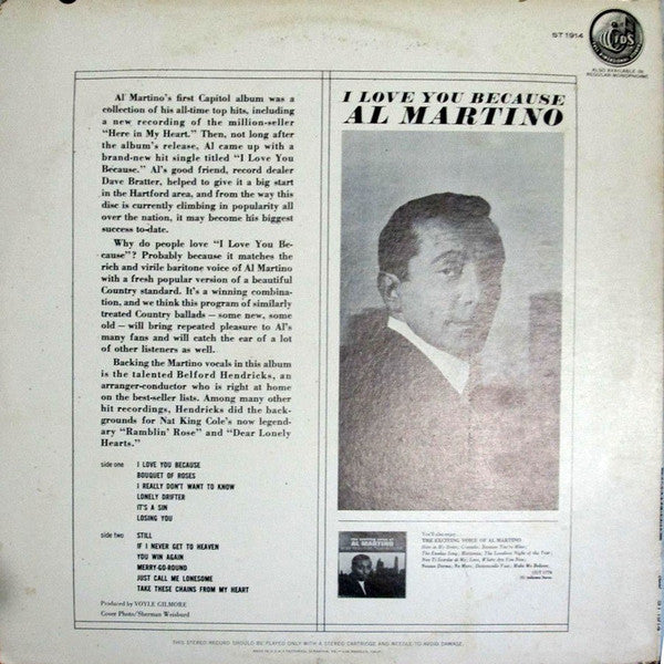 Al Martino - I Love You Because