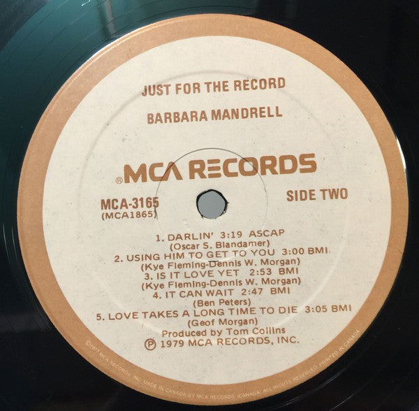 Barbara Mandrell - Just For The Record