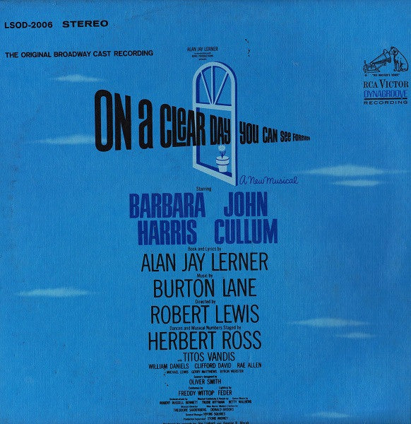 Barbara Harris (2), John Cullum - On A Clear Day You Can See Forever (Original Broadway Cast Recording)