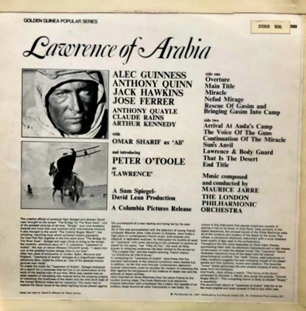 Maurice Jarre, London Philharmonic Orchestra - Lawrence Of Arabia—Original Soundtrack Recording